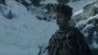 Bran, Hodor, Meera and Jojen meet 