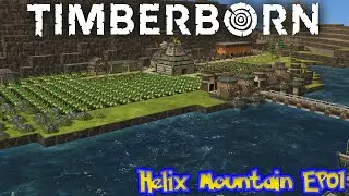 Timberborn Helix Mountain Iron Teeth Hard Mode Ep 01
