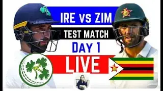 Ireland vs Zimbabwe, Only Test - Live Cricket Score and Commentary | IRE VS ZIM 2024 | VKJ CRICKET