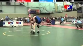 University Nat`ls FS 60 KG / 132.25 lbs: Dalton Miller vs. Jacob Byers