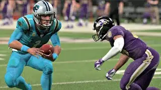 Madden 20 Gameplay Carolina Panthers vs Baltimore Ravens &ndash; CPU vs CPU Madden NFL 20 Color Rush