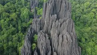 Yana caves drone shot