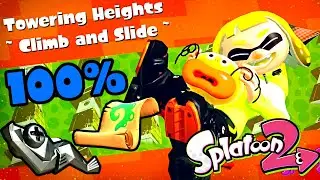Splatoon 2 Full Walkthrough 🎨 Stage 18 - Towering Heights 🎨 All Scrolls & Sardinium
