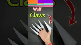 Wolf claws || how to make paper wolf claws #shorts