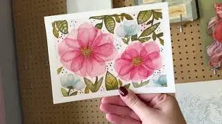 Paint With Me - Floral Watercolor Greeting Cards!