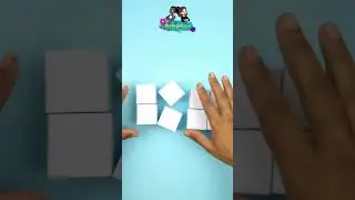 Fight boredom by making this easy paper rubik's cube! 🧩 #paper #game #fidget #rubikscube