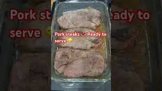 Pork steaks 🥩 Ready to serve 😋 | Christophe