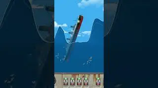 HUGE WAVES vs SHIP! #games #gaming #music #titanic #floatingsandbox #gameplay #shots #cruiseship