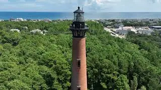 Currituck Lighthouse, North Carolina 2022, 4K Drone Footage