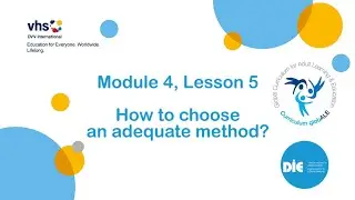Curriculum globALE. Module 4: Methods of Adult Education. Lesson 5