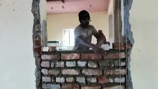 10 inch wall #brick work # construction