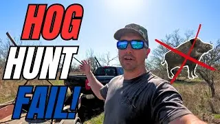 I FAILED At Hunting Hogs! ROOKIE Mistake! | A Ranch Vlog