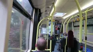 Inside A London Bus Route 465 in the Surbiton and Dorking Areas 31 January 2017