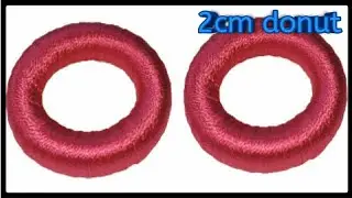 Silk thread donut wrapping | Ring wrapping with silk thread |2cm donut wrapping | @SuhithCreations