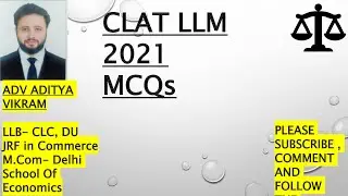 CLAT LLM 2021 MCQs