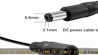 TIGERSECU Security Camera Power Adapter with 9-Way Power Splitter, 12V 5A 100V-240V Power Supply, C