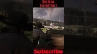 Arthur Destroys Enemy Machine Gun Train with Fire Bomb! 🔥🚂 | RDR2 #shorts #rdr2