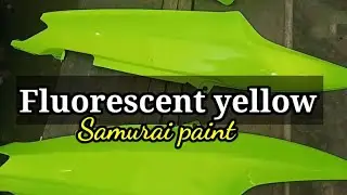 How to paint Fluorescent yellow.