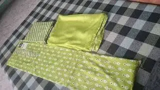 Rayon mix cotton suit light green parrot 🦜 😍 colour 650/-  order no. 7015384303