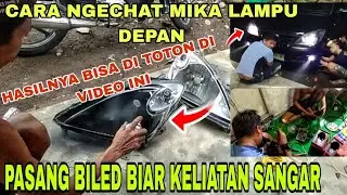 CARA NGECHAT REFLEKTOR LAMPU DEPAN MOBIL YANG BENAR 