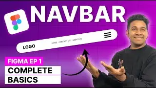 How to Make Navigation Bar in Figma | Learn Figma in Hindi Easy UI/UX Tutorial