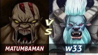 MATUMBAMAN Lifestealer vs w33 Spirit Breaker - Dota 2 Epic Moments