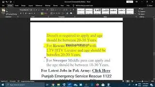 Rescue 1122 Jobs 2021 Punjab Emergency Service PTS Form Download Test Pattern Result