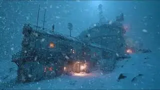 Powerful Winter Storm ASMR 🌬️ Snow Wind Sounds for Sleeping, Study & Stress Relief