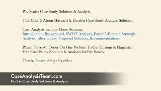 Pay Scales Case Study Solution & Analysis