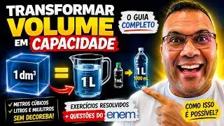 PROF TELMO - MEDIDAS DE VOLUME - CONVERSÃO DE UNIDADES DE MEDIDA EXERCÍCIOS