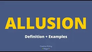 ALLUSION - Definition + Examples 👞