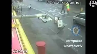 Lollipop man robbed of sign and assaulted in Coventry