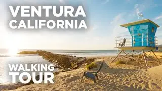 [4K] Sunset at State Beach in Ventura, California - Walking Tour & Travel Guide