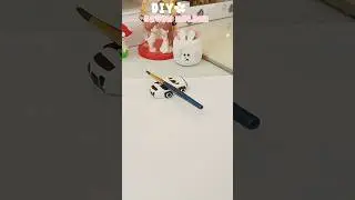 DIY paint brush holder 🩷#doy#airdryclay#airdryclay ideas#art#tutorial#artist