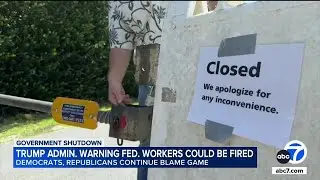 Government shutdown: Trump says thousands of workers from &ldquo;Democrat agencies&rdquo; may be fired
