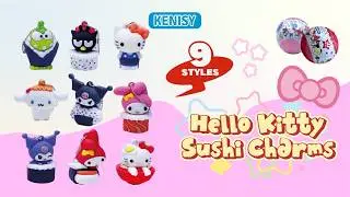 Hello Kitty Sushi Charms in 50mm capsule  [Kenisy Toys]
