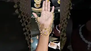 #Beautiful Hot Selling Lakshmi Devi With Monalisa Beeds Hanging Set...1150+$...my group link...👇👇👇