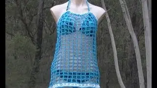 Mesh Tank Top Crochet Tutorial  #videotutorials  #videotutorial