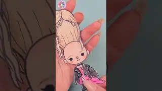 ROS&Eacute; Blackpink TocaBoca Drawing #ontheground outfit #paperdiy