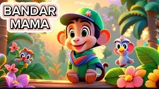Bandar Mama Song in Hindi 🐵 | Kids Cartoon Rhyme | 3D Animation