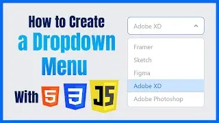 How To Create a DropdownList  using  HTML CSS And JavaScript