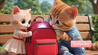 Cute Kitten and His Dream Schoolbag 🐱🎒 | Emotional Story About Father&rsquo;s Hard Work
