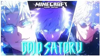 I Tried the satoru gojo texture Pack in Minecraft pocket edition 🔥 ||  