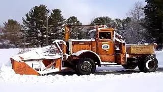 1938 Oshkosh plowing snow part 1