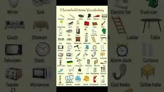 Household items vocabulary #householditems #household #vocabularywithpictures #vocubulary