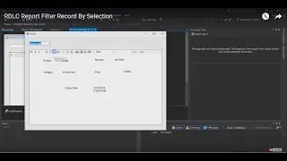 RDLC Report Filter Record By Selection