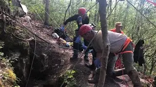 Rescue attempt of first person