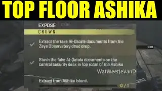 Stash the fake al-qatala documents on the central security desk in top room of Ashika castle DMZ