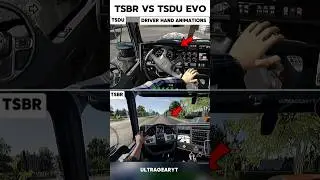 truck simulator big rig vs truck simulator drive usa evo detailed driver's animation comparison