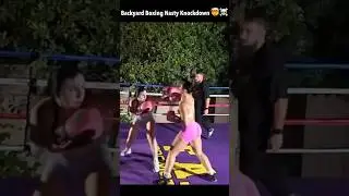 Nasty KNOCKDOWN on Backyard Boxing #shorts